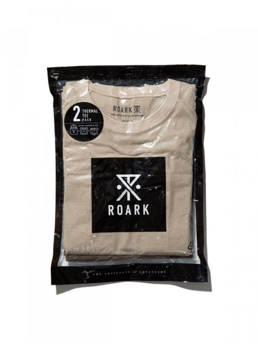 ROARK REVIVAL REUSE 2PACK THERMAL TEE / Beige/army