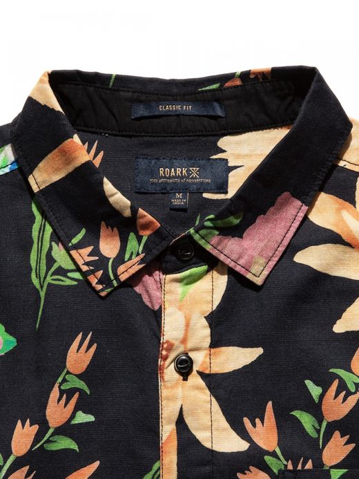ROARK REVIVAL SIERRA MADRE JOURNEY S/S WOVEN / Black