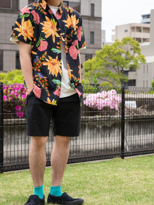 ROARK REVIVAL SIERRA MADRE JOURNEY S/S WOVEN / Black