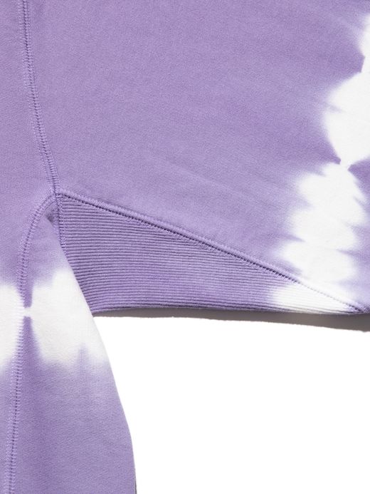 ROARK REVIVAL "GUIDE WORKS" TIE DYE P/O HOODED SWEAT / Purple haze shibori