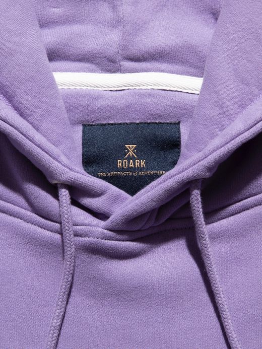 ROARK REVIVAL "GUIDE WORKS" TIE DYE P/O HOODED SWEAT / Purple haze shibori
