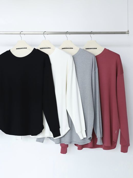 AMBERGLEAM HIGH STRETCH RIB LONG SLEEVE / 4colors