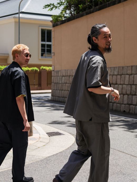 organicsta ORGANIC COTTON ALOHA SHIRT / Black