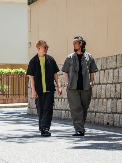 organicsta ORGANIC COTTON ALOHA SHIRT / Black