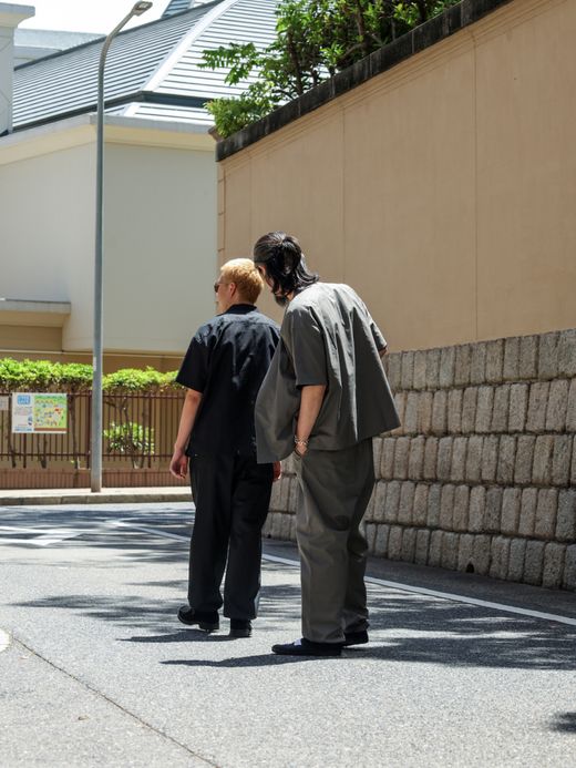 organicsta ORGANIC COTTON ALOHA SHIRT / Black