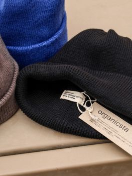 ORGANIC COTTON VERY SOFT ROLL BEANIE / 3colors