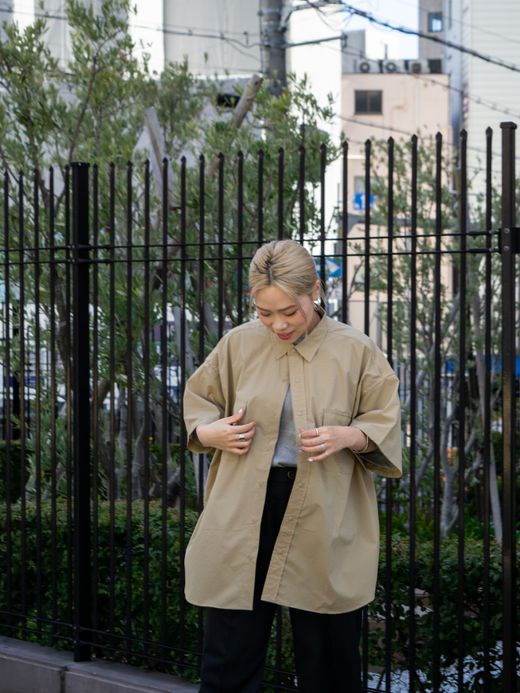 S.F.C SFC SNAP SHIRT / Beige