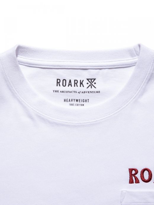 ROARK REVIVAL "PEACE OUT" 9.3oz H/W L/S TEE / White