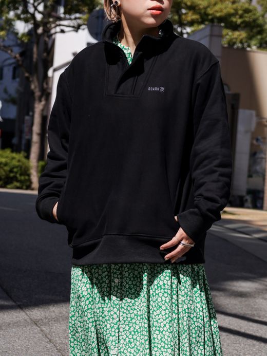 ROARK REVIVAL "LOGO" H/Z SWEAT / Black