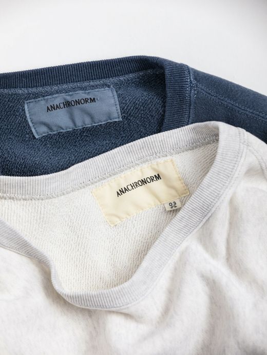 ANACHRONORM COLLEGE PRINT SIDE RIB SWEAT / Oatmeal