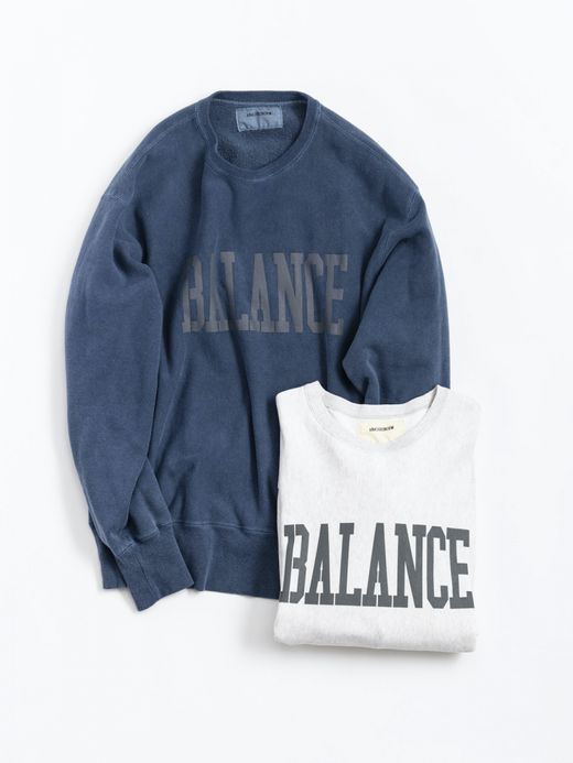 ANACHRONORM COLLEGE PRINT SIDE RIB SWEAT / Oatmeal