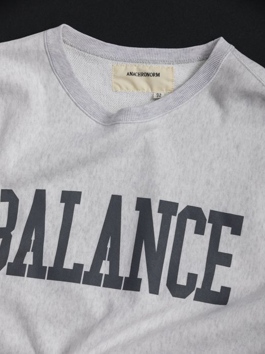 ANACHRONORM COLLEGE PRINT SIDE RIB SWEAT / Oatmeal