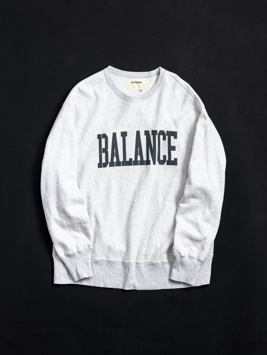 ANACHRONORM COLLEGE PRINT SIDE RIB SWEAT / Oatmeal