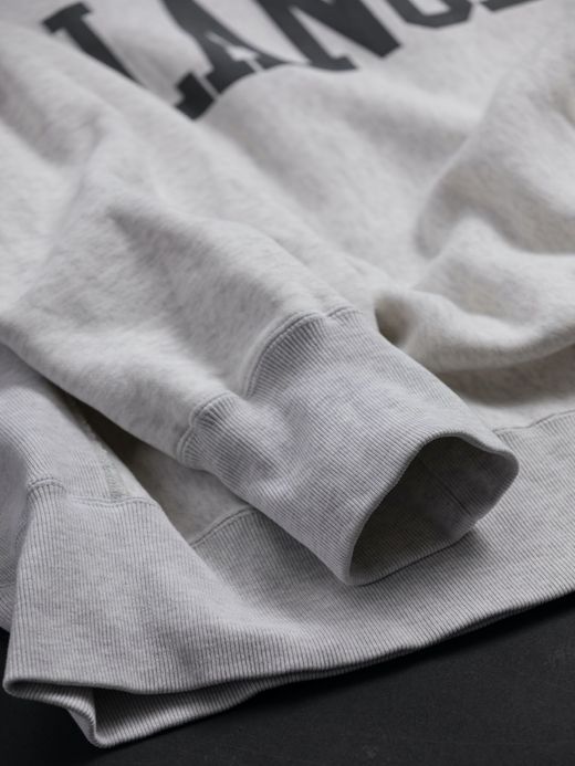 ANACHRONORM COLLEGE PRINT SIDE RIB SWEAT / Oatmeal