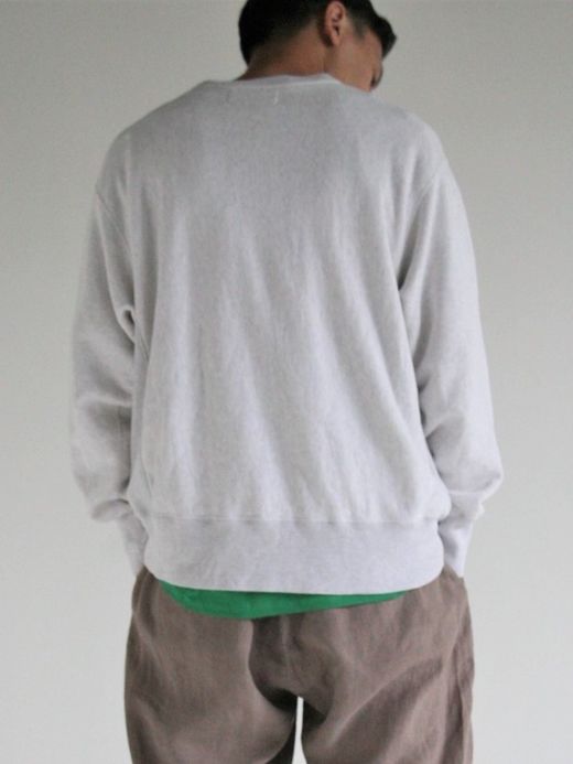ANACHRONORM COLLEGE PRINT SIDE RIB SWEAT / Oatmeal