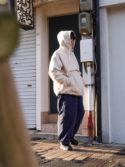 ANACHRONORM HEM TUCK EASY PANTS (CORDUROY) / Navy