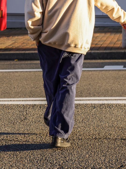 ANACHRONORM HEM TUCK EASY PANTS (CORDUROY) / Navy