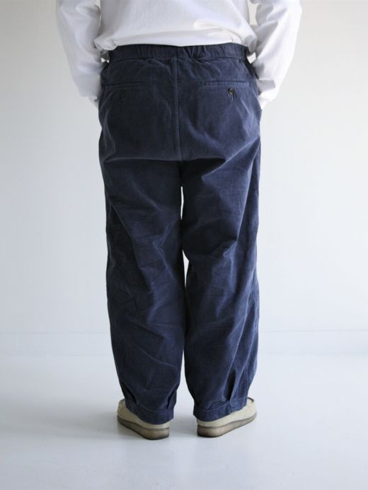 ANACHRONORM HEM TUCK EASY PANTS (CORDUROY) / Navy