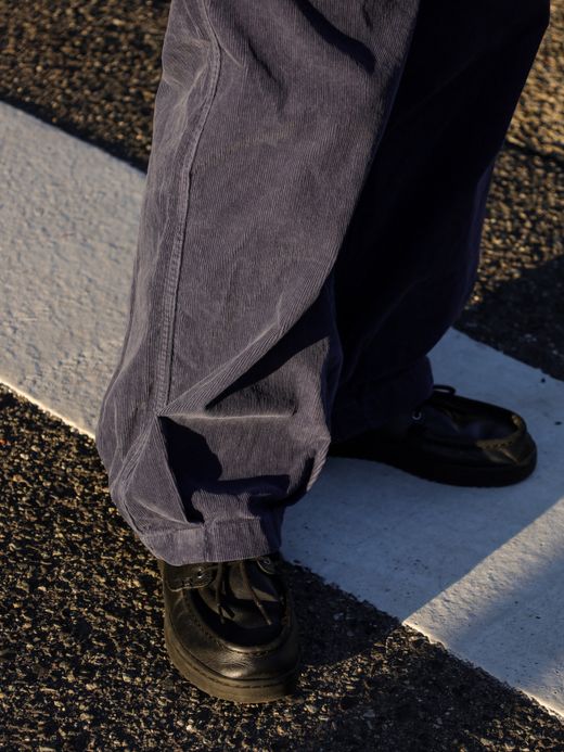 ANACHRONORM HEM TUCK EASY PANTS (CORDUROY) / Navy