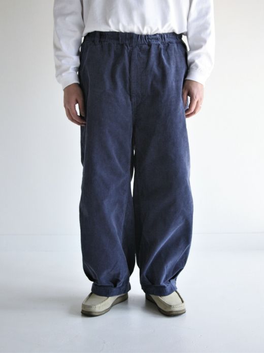 ANACHRONORM HEM TUCK EASY PANTS (CORDUROY) / Navy