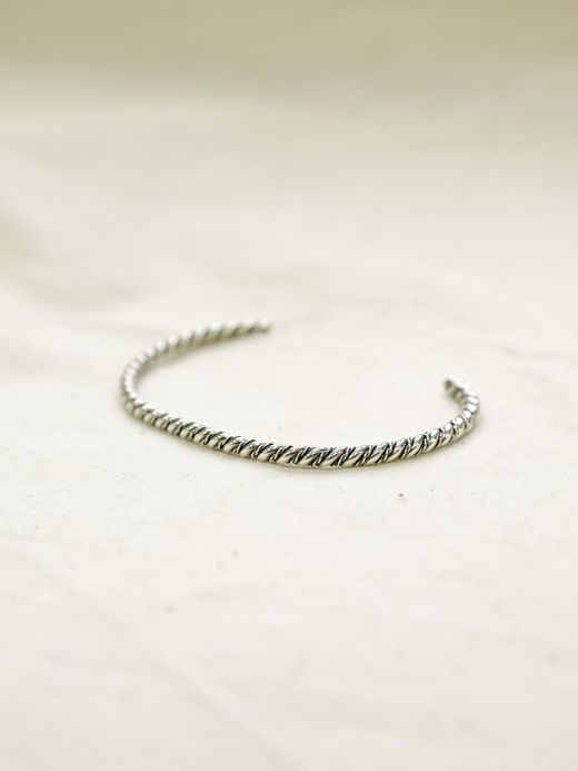 Indian Jewelry NAVAJO NARROW BANGLE / Twist