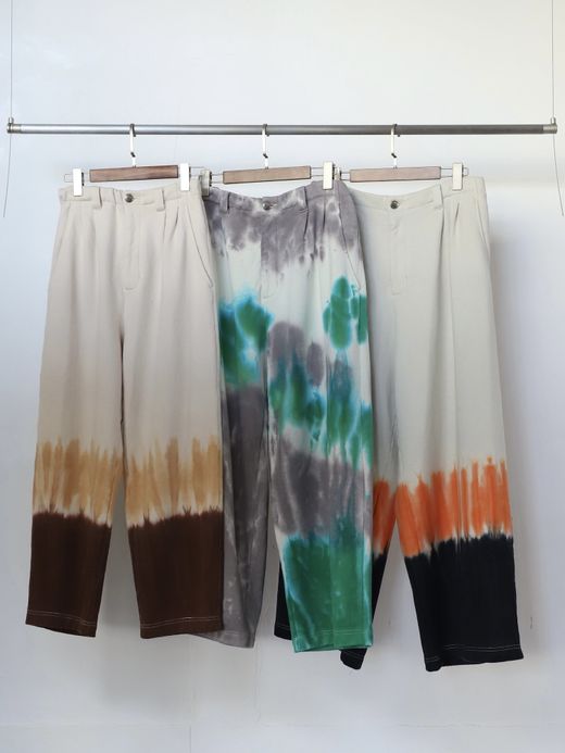 AMBERGLEAM TIE DYE PILE PANTS / Mix