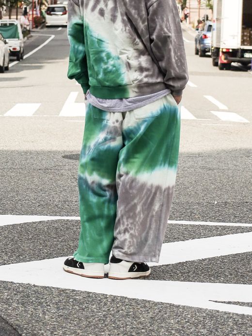 AMBERGLEAM TIE DYE PILE PANTS / Mix