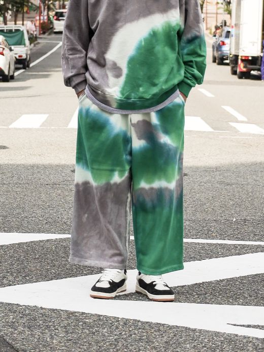 AMBERGLEAM TIE DYE PILE PANTS / Mix