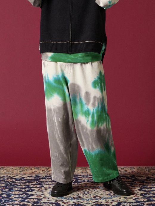 AMBERGLEAM TIE DYE PILE PANTS / Mix