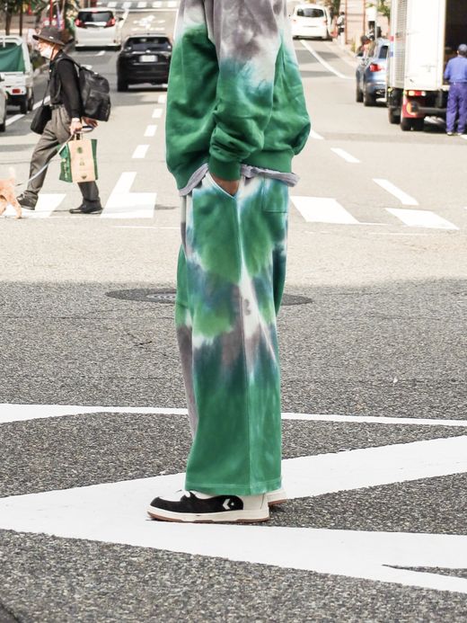 AMBERGLEAM TIE DYE PILE PANTS / Mix