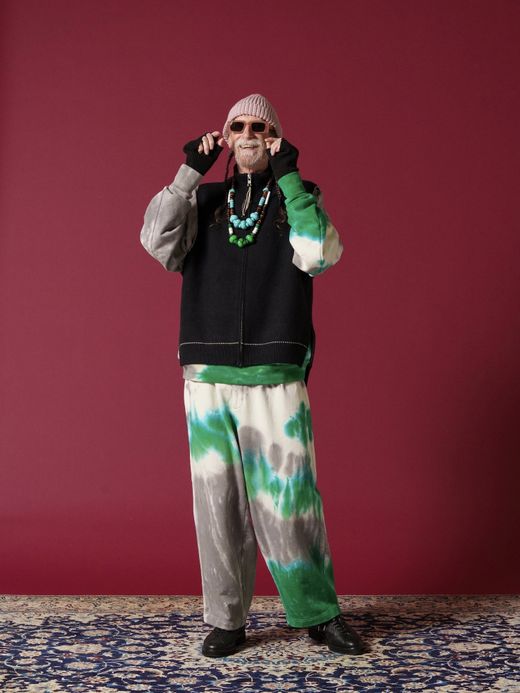 AMBERGLEAM TIE DYE PILE PANTS / Mix