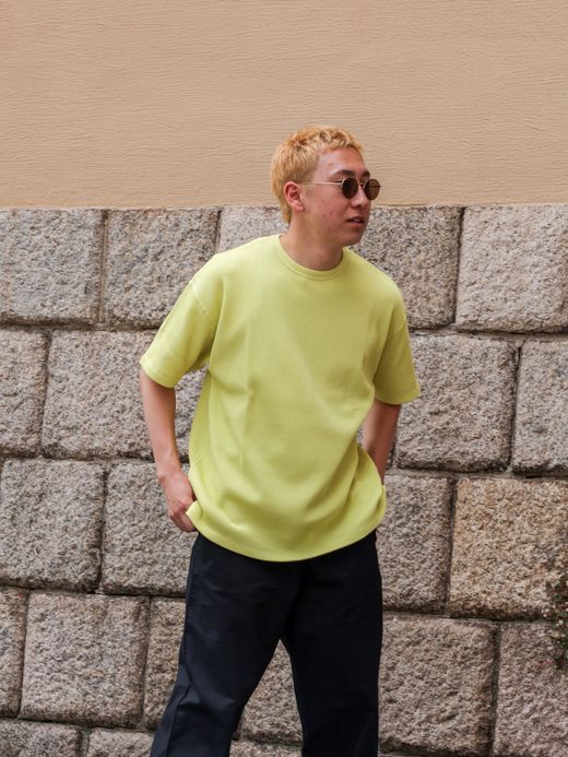 organicsta 8.8OZ ORGANIC COTTON THERMAL TEE / Yellow