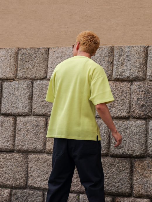 organicsta 8.8OZ ORGANIC COTTON THERMAL TEE / Yellow