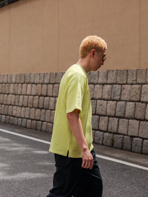 organicsta 8.8OZ ORGANIC COTTON THERMAL TEE / Yellow