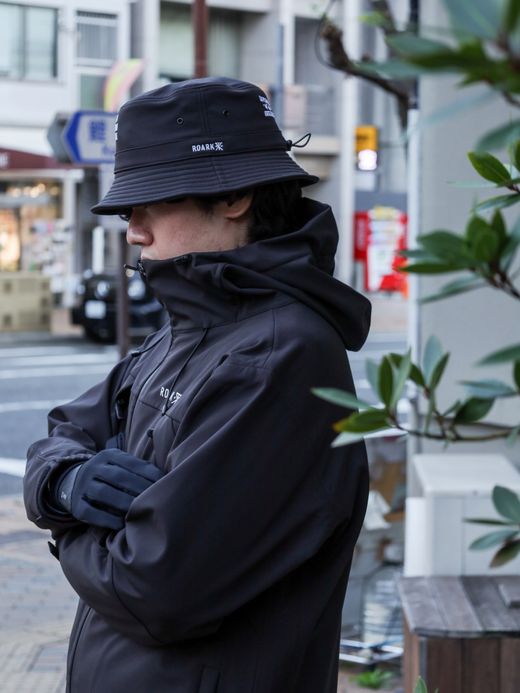 ROARK REVIVAL "TRIP OBSESSED" BUCKET HAT - HIGH HEIGHT / Black