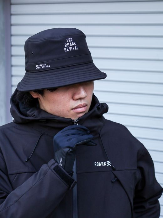 ROARK REVIVAL "TRIP OBSESSED" BUCKET HAT - HIGH HEIGHT / Black