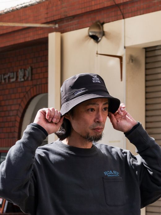 ROARK REVIVAL "TRIP OBSESSED" BUCKET HAT - HIGH HEIGHT / Black