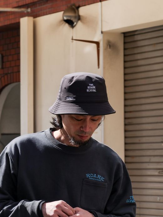 ROARK REVIVAL "TRIP OBSESSED" BUCKET HAT - HIGH HEIGHT / Black
