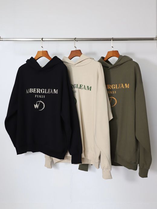 AMBERGLEAM FUKUI SWEAT HOODIE / Ash white