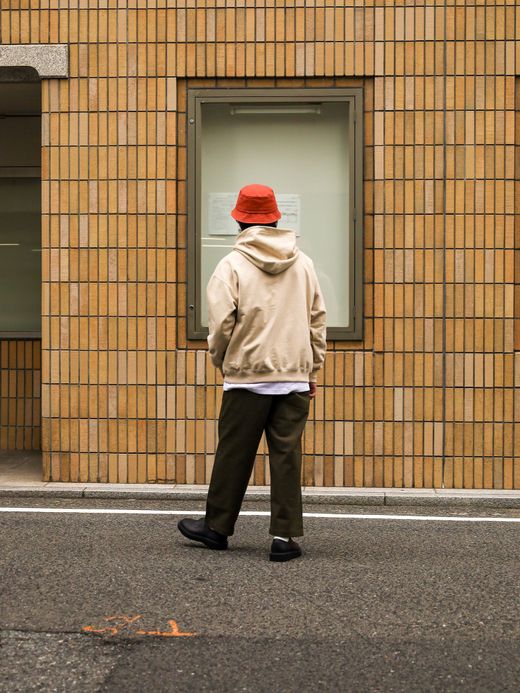 AMBERGLEAM FUKUI SWEAT HOODIE / Ash white