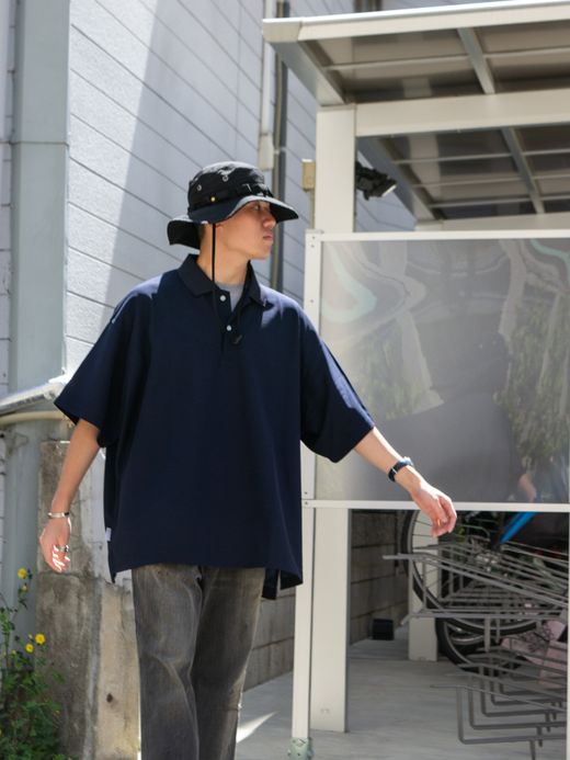 S.F.C BIG SS POLO / Navy