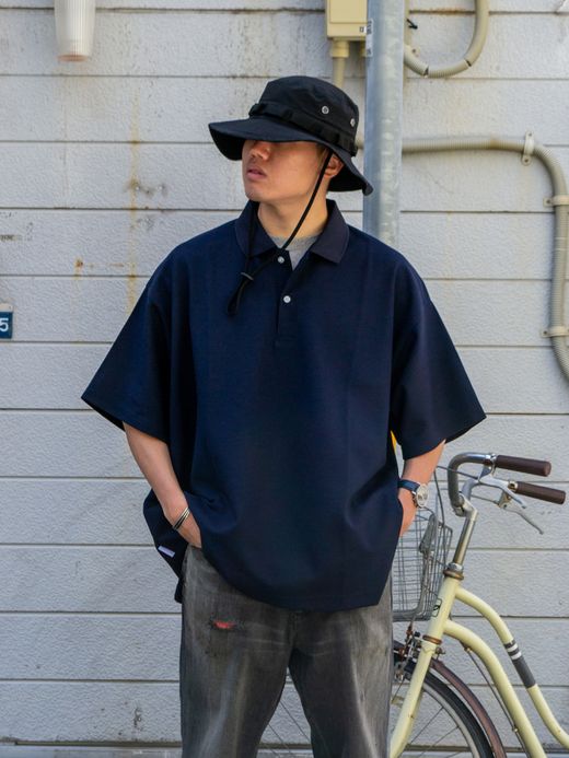 S.F.C BIG SS POLO / Navy