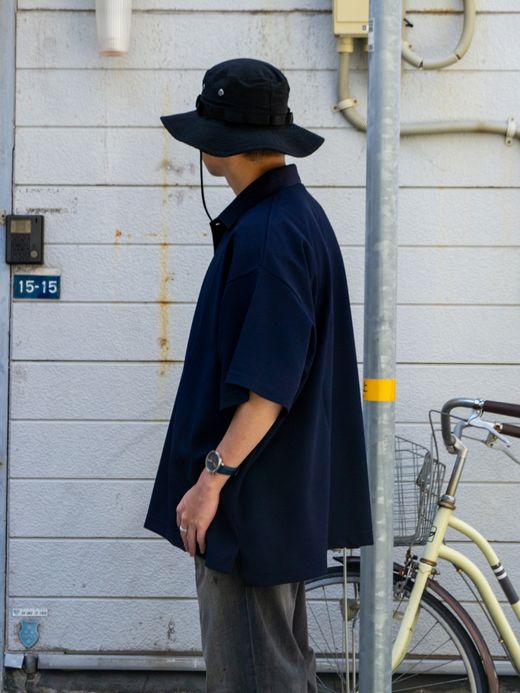 S.F.C BIG SS POLO / Navy