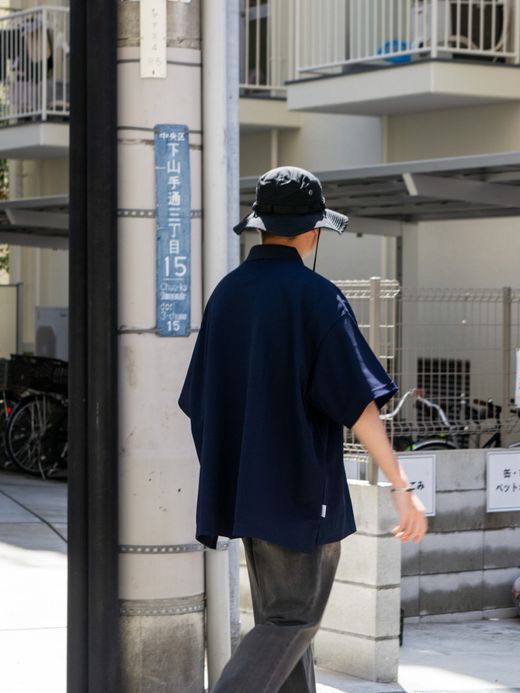S.F.C BIG SS POLO / Navy