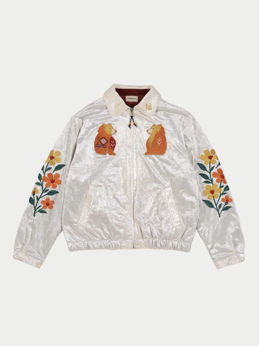 AMBERGLEAM FABRIC EMBROIDERED JUMPER / 3colors