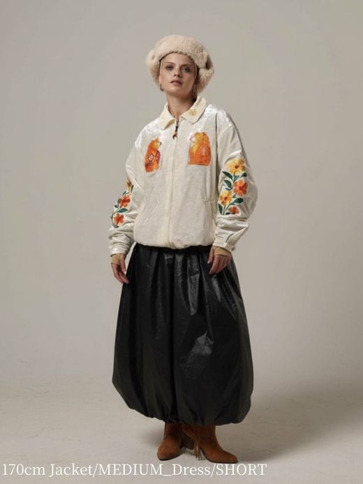 AMBERGLEAM FABRIC EMBROIDERED JUMPER / 3colors