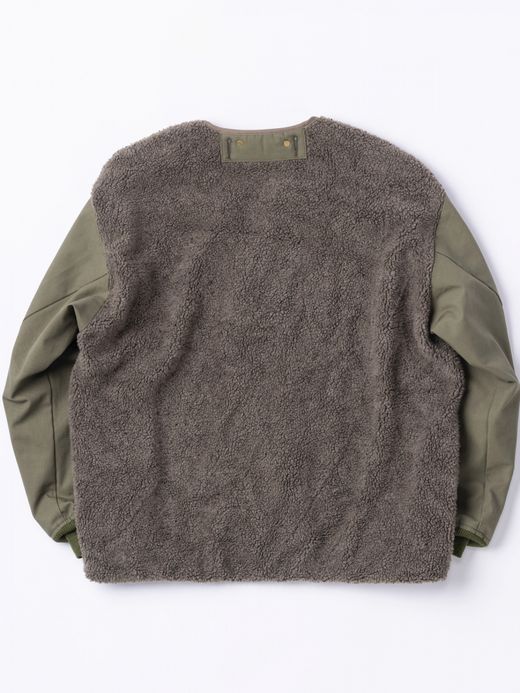 ANACHRONORM BOA NO-COLLAR JACKET Ⅱ / Olive