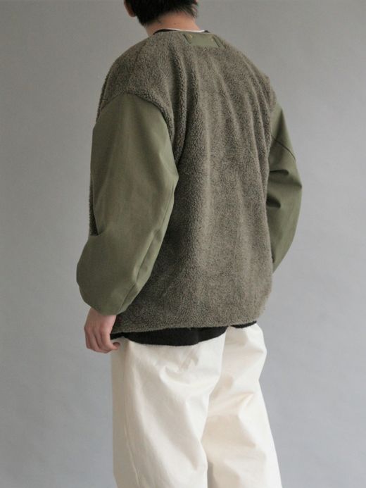 ANACHRONORM BOA NO-COLLAR JACKET Ⅱ / Olive