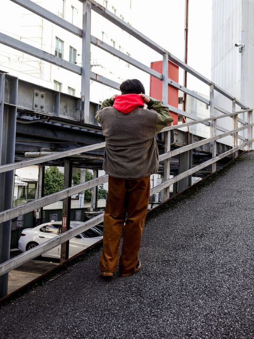 ANACHRONORM BOA NO-COLLAR JACKET Ⅱ / Olive