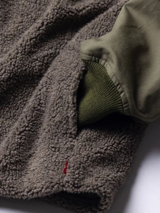 ANACHRONORM BOA NO-COLLAR JACKET Ⅱ / Olive